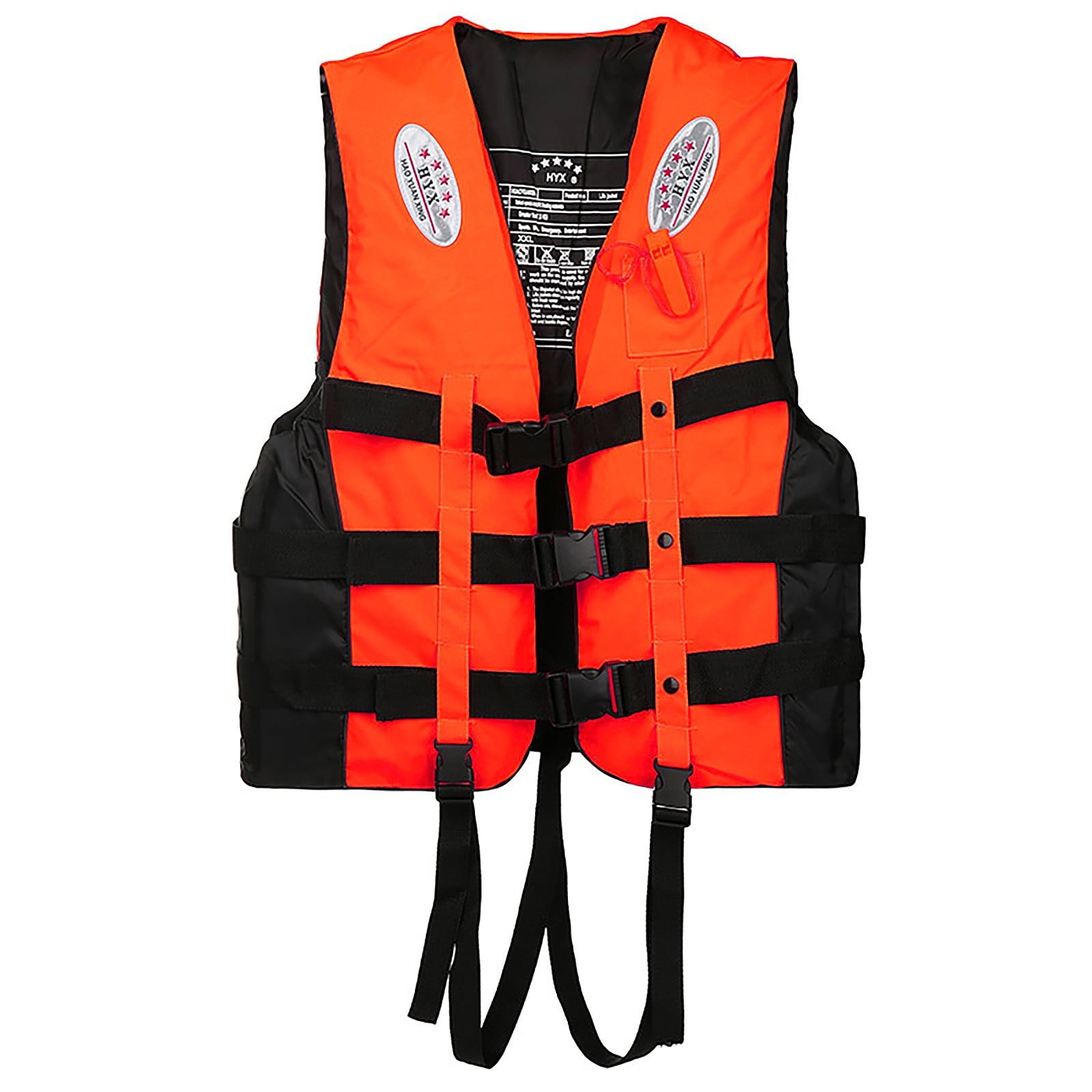 JIhuahe Adult Life Jackets for Adults Oxford Cloth Buoyancy Vest - Fishing, Swimming, Watersports, Adjustable Safety Life Jackets & Vests for Kids and Men,Orange S