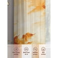 thumbnail image 5 of Burnt Orange Ombre Clouds Sheer Curtains 108 Inch Length 2 Panels Set, Modern Abstract Gradient Cloud Voile Window Treatment Semi Sheer Long Curtains Drapes for Bedroom/Living Room/Kitchen 52"x108"x2, 5 of 7