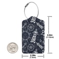 thumbnail image 4 of Sikiie Anchor and Lighthouse Luggage Tag for Suitcase Leather Baggage Tag with Stainless Steel Loop Privacy Cover for Women Men Girls-2 PCS, 4 of 5