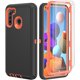 thumbnail image 1 of wonima11 Qinmay Compatible with Motorola Moto Edge 2022 Case with HD Screen Protector (2 Packs),3 in 1 Heavy Duty Phone Case for Motorola Moto Edge 2022 Phone (Orange), 1 of 1