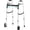 Black, variant on Whlicks Narrow Folding Walker for Seniors, Adjustable Width & Height, Lightweight Aluminum Walker with Wheels, Supports 350 lbs