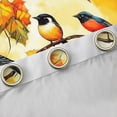 thumbnail image 4 of Castle Fairy Animal Bird Black Out Curtains,Maple Leaves Curtains Pack of 2 (42x63 Each), 4 of 6