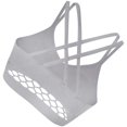 thumbnail image 3 of HTOOQ 1Pc Seamless Mesh Underwire Sports Bra Back Double Cross Breathable Strap Chest Wrap (Grey), 3 of 9