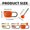 A, variant on Clearance Sale | Large Handle Pumpkin Ceramic Coffee Mug Set with Spoon, Halloween Drinkware for Coffee Tea, Orange