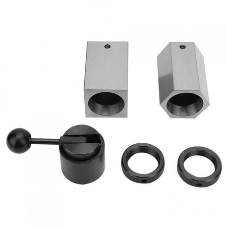 

5C Collet Block Set Hex Square Rings & Collet Closer Holder For Milling Machines Lathes