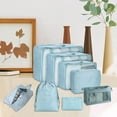 thumbnail image 4 of 8Pcs/Set Packing Cubes for Travel Storage Case Clothing Sorting Clothes Sorting for Home Camping Family light blue, 4 of 8