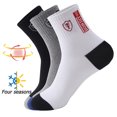 thumbnail image 3 of 5 pares de calcetines deportivos para hombre de primavera y otoño ocio de verano absorbente de sudor cómodo fino transpirable baloncesto Meias EU 38-47, 3 of 5