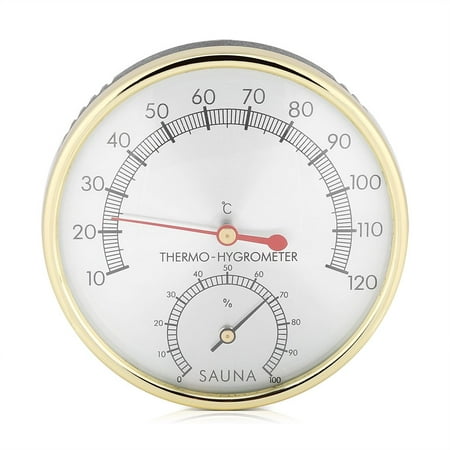 

2 in 1 Sauna Hygrothermograph Thermometer Hygrometer Sauna Room Accessory for Houses Offices Workshops Schools Markets Warehouses
