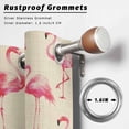 thumbnail image 2 of Outdoor Curtains for Patio Waterproof, Pink Flamingo Outdoor Privacy Panels Grommet, Summer Animals Rustic Blackout Outside Curtains for Porch/Cabana/Pergola/Gazebo 54"x84", 1 Panel, 2 of 8