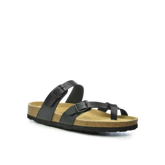 CloudAir Ladies' Primo Slip-On Contoured Comfort Footbed Crisscross Toe Buckle Sandals