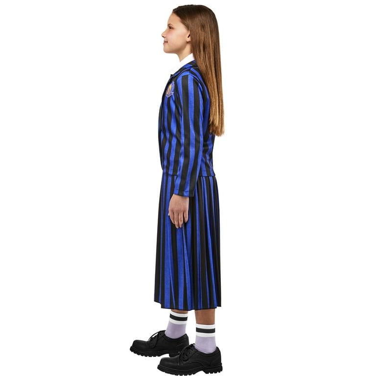 Mercoledì Addams Serie Cosplay Costume Mercoledì Studentessa Bambini Vestito  Nevermore College School Suit Party Uniform Kid Gift