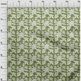 thumbnail image 2 of oneOone Organic Cotton Voile Fabric Leaves & Floral Block Printed Fabric 1 Yard 42 Inch Wide, 2 of 4