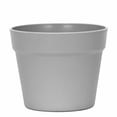 thumbnail image 1 of Nvzi Maceta de plástico engrosada de boca redonda gris de 1 pieza, simulación de planta con maceta de columna, maceta de plástico PP esmerilado no porosa de 24 * 21 cm, 1 of 4