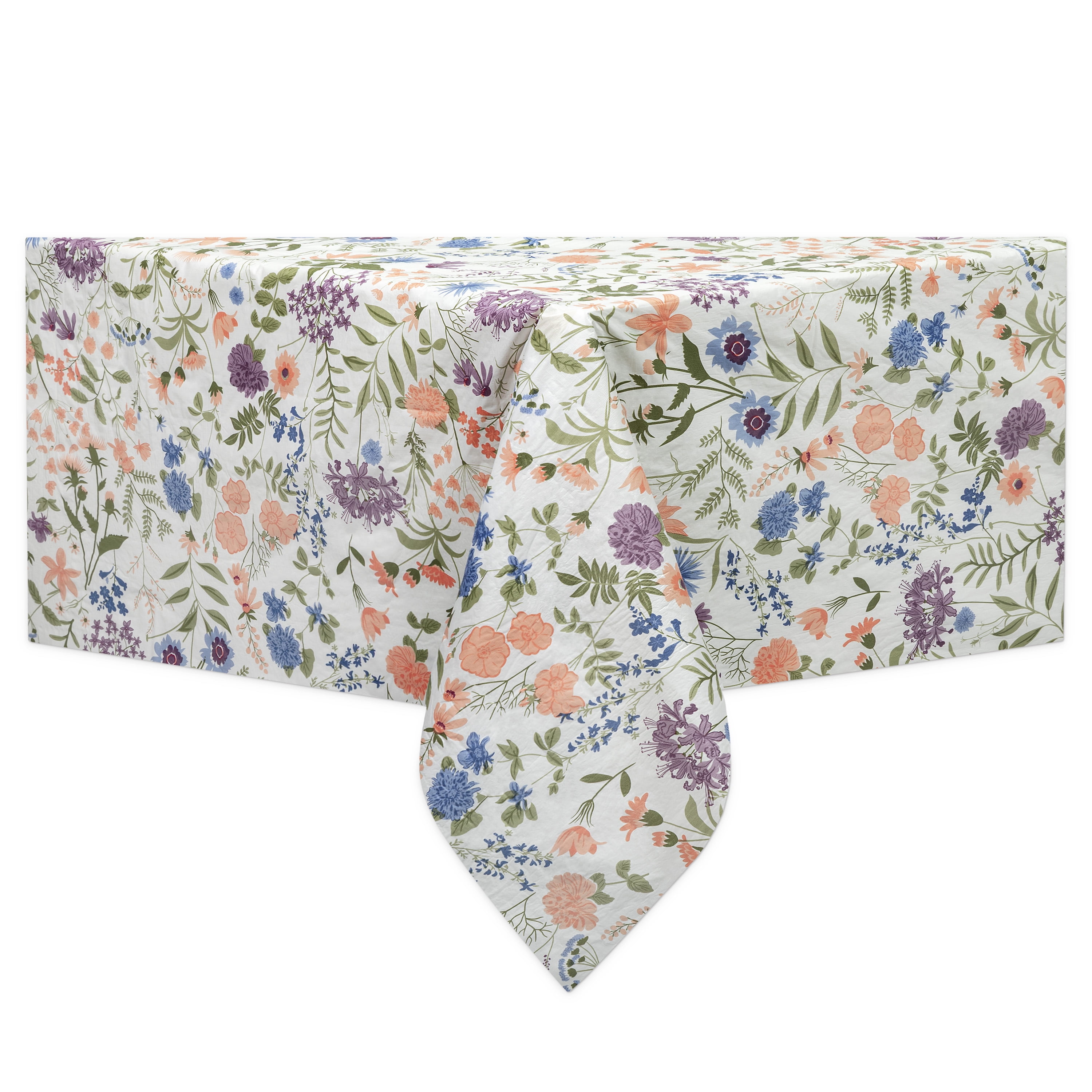 Mainstays PEVA tablecloth, 100% polyester, non-woven flannel backing