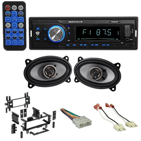 Digital Media Receiver/Radio+Front Speakers+Wire Kits For 87-95 JEEP WRANGLER