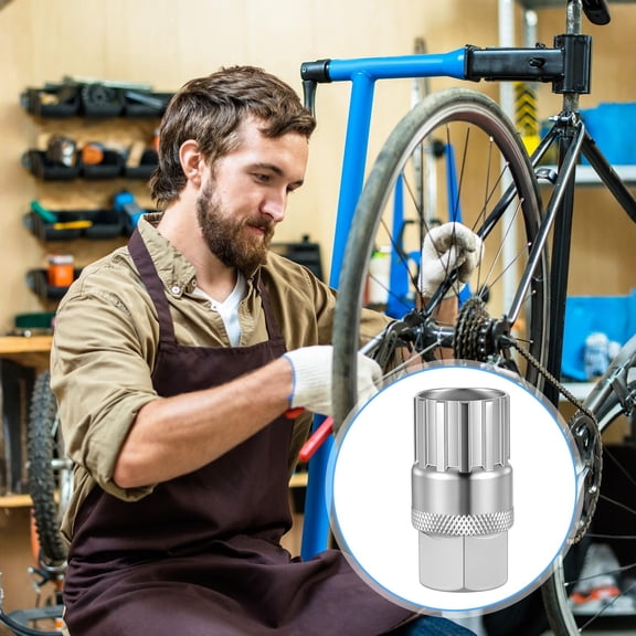 Bike Freewheel Removal Tool, 12T Cassette Lockring Remover Compatible with Sunrace DNP, Bike Wheel Maintenance Tool for Home Repair and Use