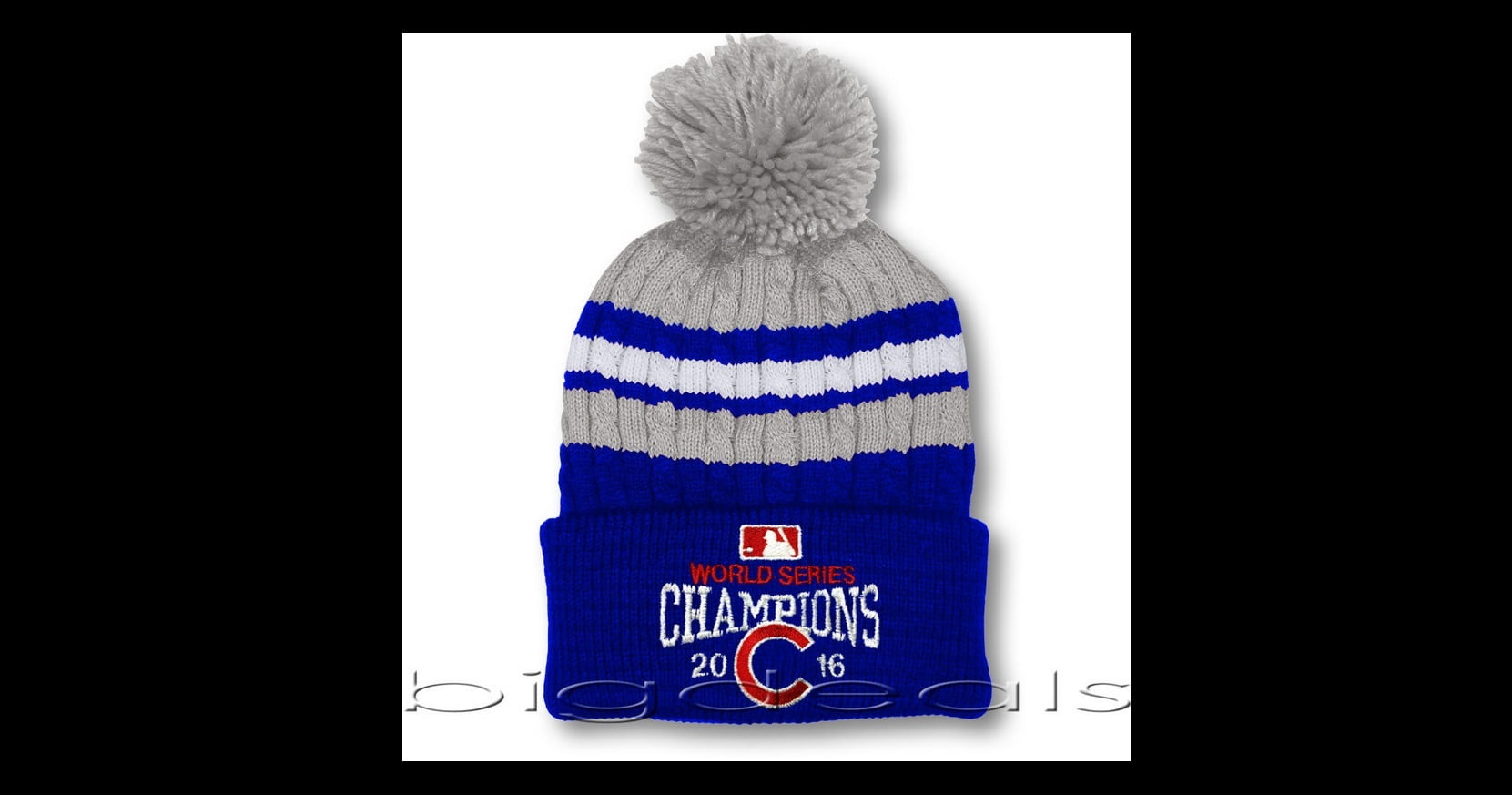 cubs world series knit hat