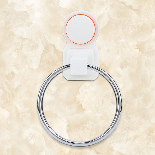 OTVIAP Strong Suction Cup Towel Holder,Strong Suction Cup Type Wall Mount Stainless Steel Towel