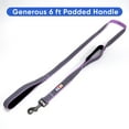 thumbnail image 4 of Pawtitas Double Handle Dog Leash Ideal for Medium and Large Dogs Training Dog Leash - Medium / Large - Purple Orchid, 4 of 7