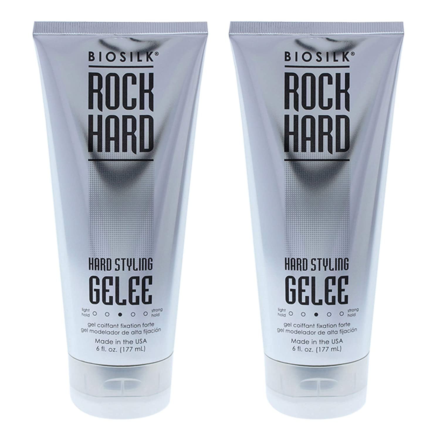 Biosilk Rock Hard Hair Styling Hair Gelee, 6 Oz (Pack of 2) 