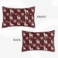 thumbnail image 2 of Balery Plaid Reindeer Snowflakes Bedding Queen Pillow Cases - Envelope Closure - Soft Brushed Microfiber Fabric - Shrinkage and Fade Resistant Pillow Cases-14"x20", 2 of 6