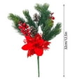 thumbnail image 3 of Seyotauo Artificial Flowers Bouquet Christmas Floral Poinsettia Pine Cones Red Berry Picks s Holly Holiday for Xmas Tree Party Decoration DIY Indoor Table Centerpieces, 3 of 7