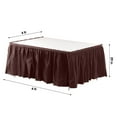 thumbnail image 6 of Exquisite 14 Ft. Brown Plastic Table Skirt - 6 Count, 6 of 6