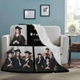 thumbnail image 4 of AISENIN Personalized Throw Blanket with Photos Text Customized Graduation Blanket Custom Throw Blankets with 5 Pictures, 4 of 5