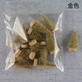 thumbnail image 1 of 24 Piezas Mini Árbol de Navidad Sisal Cedro de Seda - Decoración Pequeño Árbol de Navidad Azul Verde Blanco Mini Árbol 2022 decoración del hogar, 1 of 4