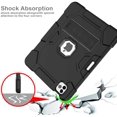 thumbnail image 4 of IBAOLEA Case for iPad Air 4 10.9 Inch 2020,Support IBAOLEA Pencil Charging with Pencil Holder,Slim Heavy Duty Shockproof Full Body Rugged Protective Case for iPad Air 4th Generation (Rose Gold) Black, 4 of 7