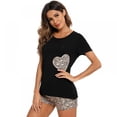 thumbnail image 1 of CNKOO Pyjamas Femmes Ensemble Court Mignon Vêtements de Nuit Adolescentes Dessin Animé à Carreaux Ensemble 2 Pcs S-TTG, 1 of 8