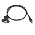 thumbnail image 4 of DPTALR Printer Panel Mount Cable + Screw Mini USB 5 Pin Male to USB 2.0 B Jack Female, 4 of 5