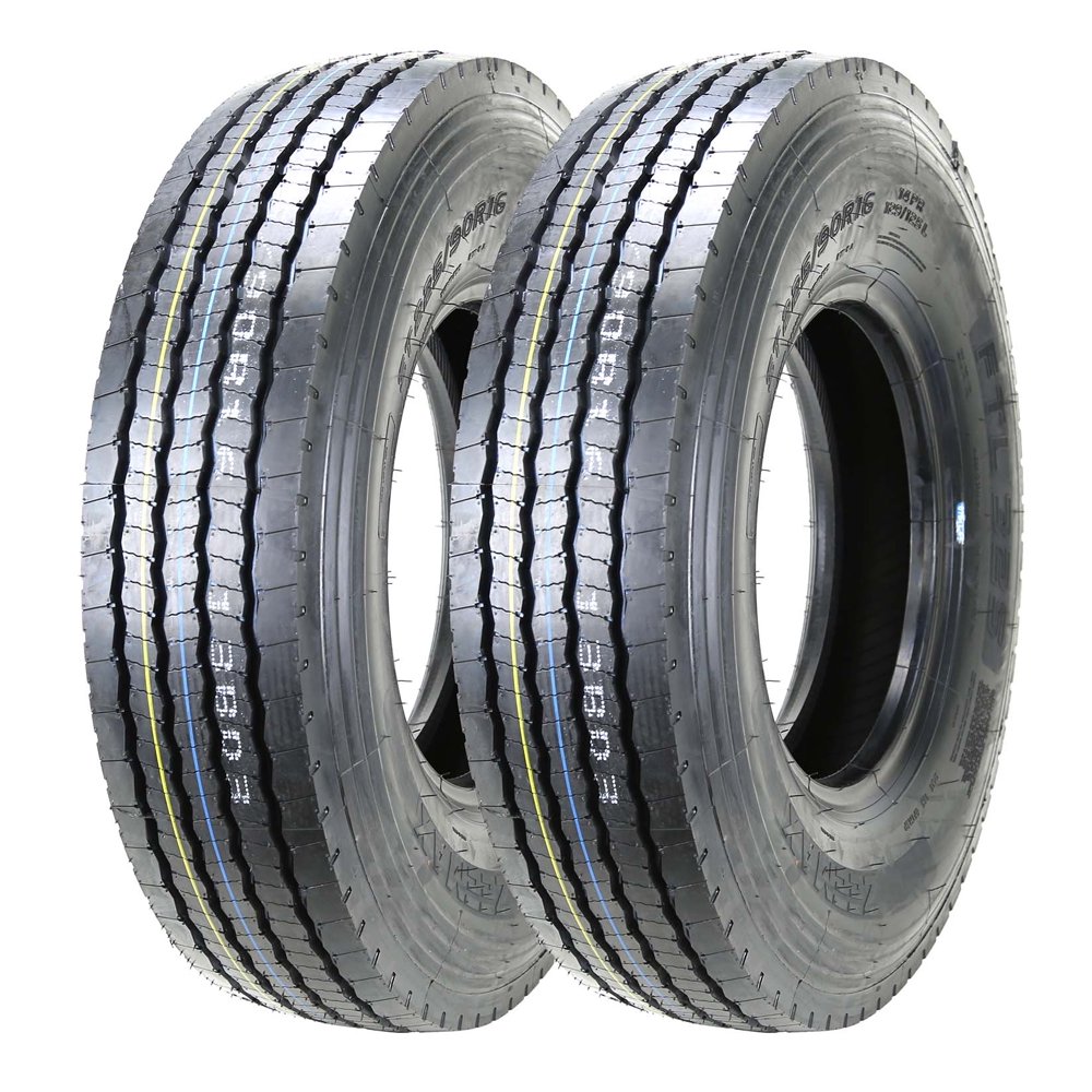 Set of 2 New ZEEMAX All Steel Heavy Duty Radial Trailer Tires ST 225