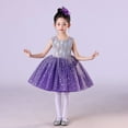 thumbnail image 4 of WMQPNNS Girl's Birthday Dress Purple Dress for Age 7-8 Years Kids Sleeveless Sequin Tutu Dress Flower Girl Dress Party Wedding Pageant Dress Gown Dresses, 4 of 9