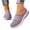 Purple, variant on YOUYEDIAN Mules for Women Fashion Breathable Mesh Slip On Round Toe Versatile Sport Flats Casual Cut-Out Design Soft Walking Shoes
