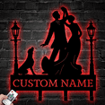 thumbnail image 4 of Glowneon Couple Dance Key Hooks, Custom Family Name Wall Hook, 4 of 4