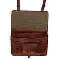 thumbnail image 3 of Vintage Men'S Brown Handmade Leather Briefcase Best Laptop Messenger Bag Satchel for Men Gifts for Him, 3 of 7