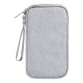 thumbnail image 4 of GOOHOCHY Bolsa de almacenamiento para accesorios digitales de viaje, organizador de baterías externas, estuche para cable USB (gris), 4 of 8