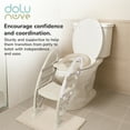 thumbnail image 5 of Dolu Nuve Potty Toilet Training Seat with Adjustable Ladder for Kids 2+, Relax Beige, 5 of 6