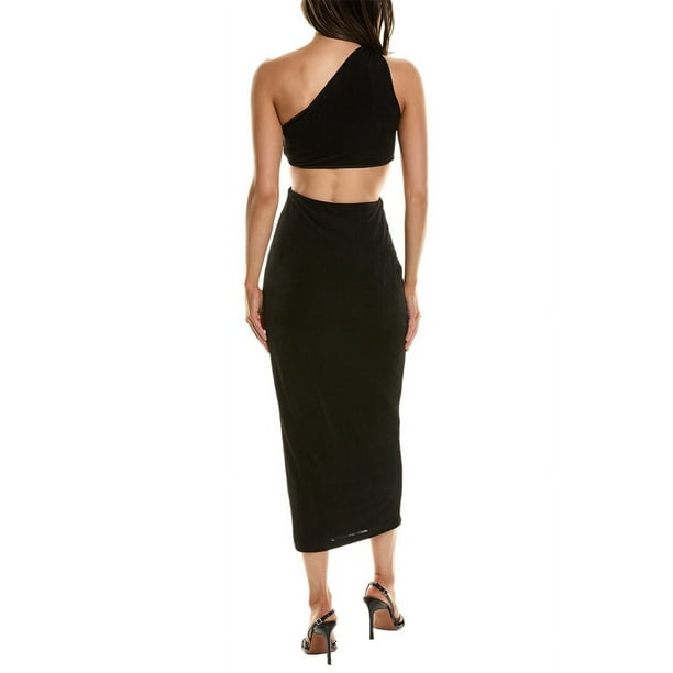 clo stripe puff sleeve midi dress Striped Lantern Sleeve Midi Dress - Entro