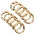 thumbnail image 1 of Unique Bargains Light Gold Zinc Alloy Spring Gate O Ring Snap Clip Buckle 10 Pack, 1 of 5