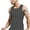 Gray, variant on Yievot Compression Shirts for Men Slim Fit Undershirts Sleeveless Workout Tank Tops Stretch Mesh Shapewear