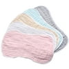 5pcs Burp Cloths Skin-Friendly Burp Bibs Washable Newborn Burping Rags Muti-Color Burp Towels Burping Cotton Cloth Set for Newborn Kids Infant