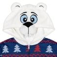 thumbnail image 5 of Mens Fleece Zip Up Cosplay Pajama Coverall 3D nose Adult, 5 of 5