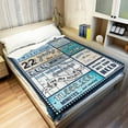 thumbnail image 3 of 19 Year Old Boy Birthday Gift, Super Soft and Warm Happy Birthday Blanket, Digital Heartwarming Sentences Creative Design Ideal Gifts for 19th, 50"x60", 3 of 5