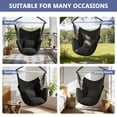 thumbnail image 6 of Large Hammock Chair Swing, Relax Hanging Rope Swing Chair with Detachable Metal Support Bar & Two Seat Cushions, Cotton Hammock Chair Swing Seat for Yard Bedroom Patio Porch Indoor Outdoor, 6 of 7