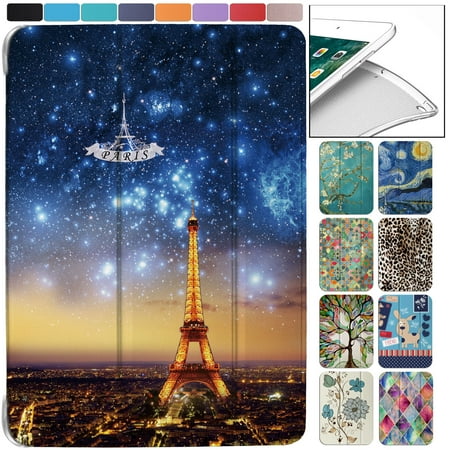 DuraSafe Cases for iPad Mini 4th Gen 2015-7.9 MK6K2LL/A MK6J2LL/A MK6L2LL/A MK9J2LL/A MK9H2LL/A Ultra Slim Energy Saving Printed Case with Adjustable Stand Feature and Sleek Design - Paris Night