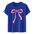 thumbnail image 4 of YDLCAFD Custom T Shirts Front and Back Women's Stylish Printed Crew Neck T Shirt, 4 of 4