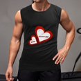 thumbnail image 2 of Valentine’s Day Men'S Muscle T-Shirt, Sleeveless, Muscle Tank Tee Top 2XL, 2 of 7