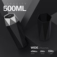 thumbnail image 4 of Car Trash Can with Lid,Portable Vehicle Auto Car Garbage Can,Diamond Design Mini Garbage Bin for Automotive Car, Home, Office, Kitchen, Bedroom(2 Packs,Black), 4 of 5